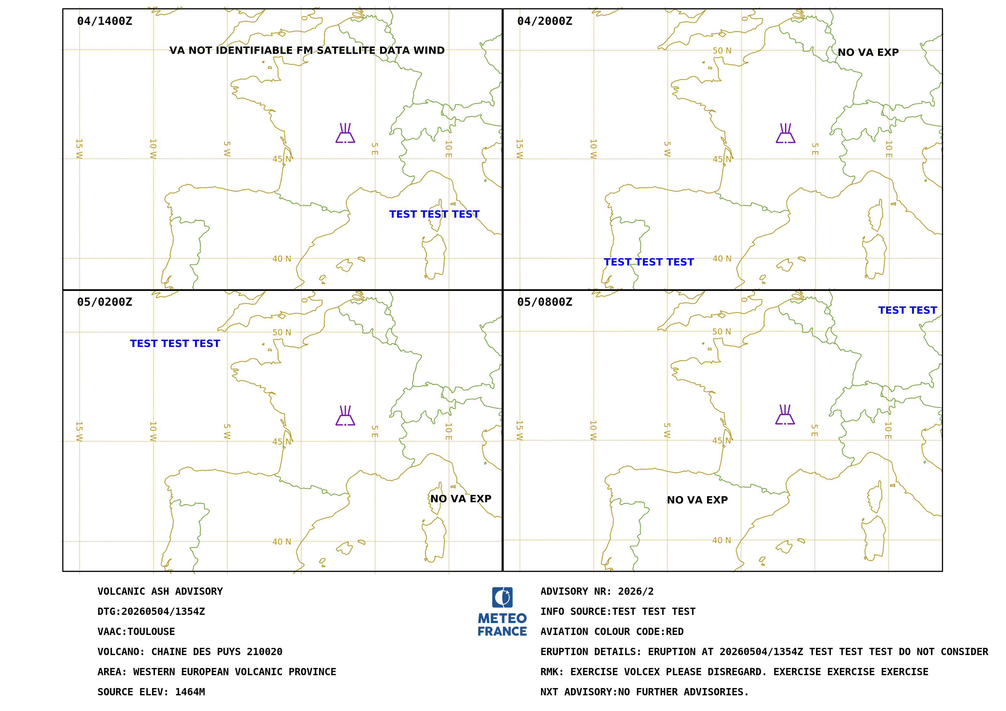 VA Advisory CHAINE DES PUYS.2 - 2026-05-04 13:54 utc