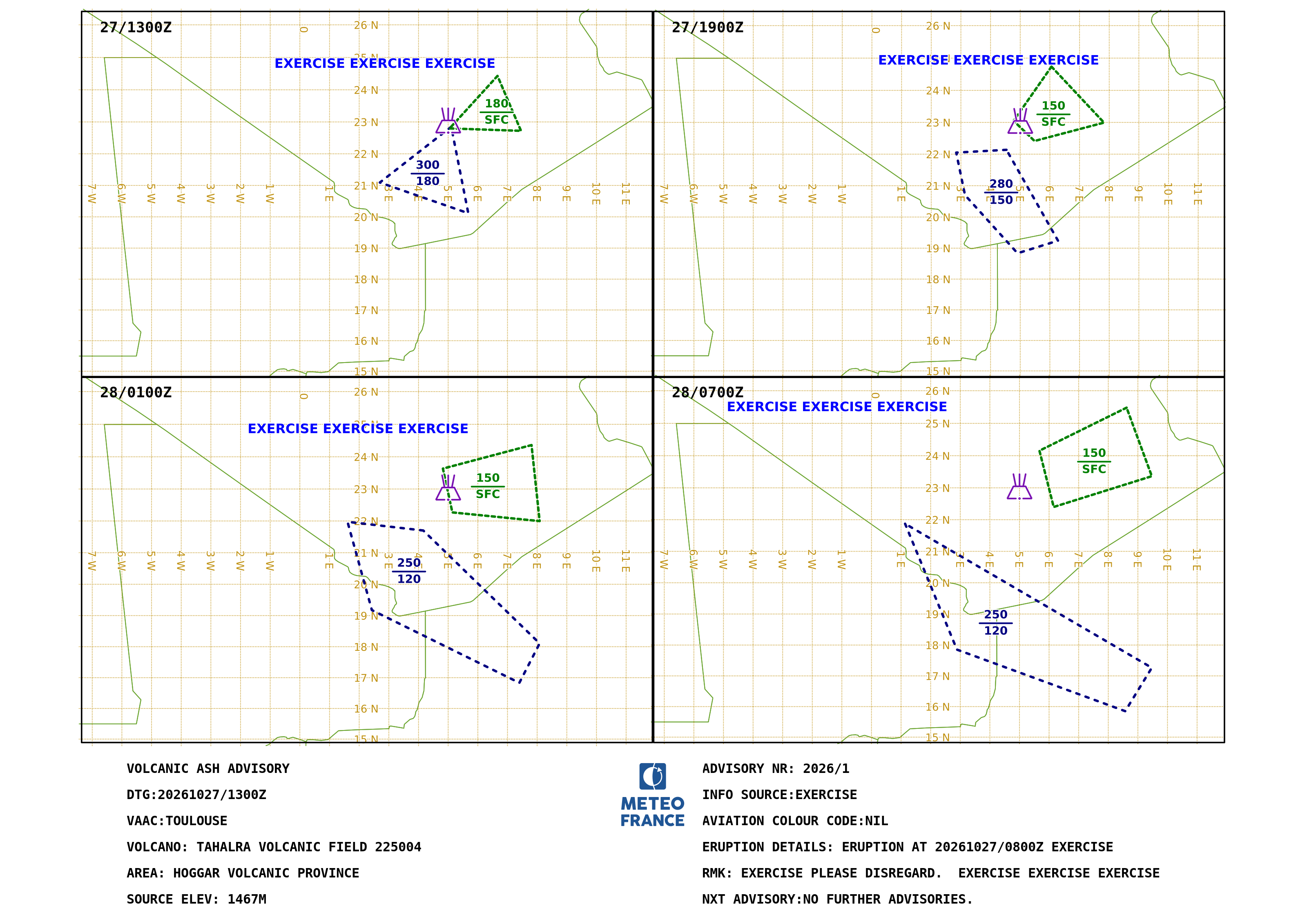VA Advisory TAHALRA VOLCANIC FIELD.1 - 2026-10-27 13:00 utc