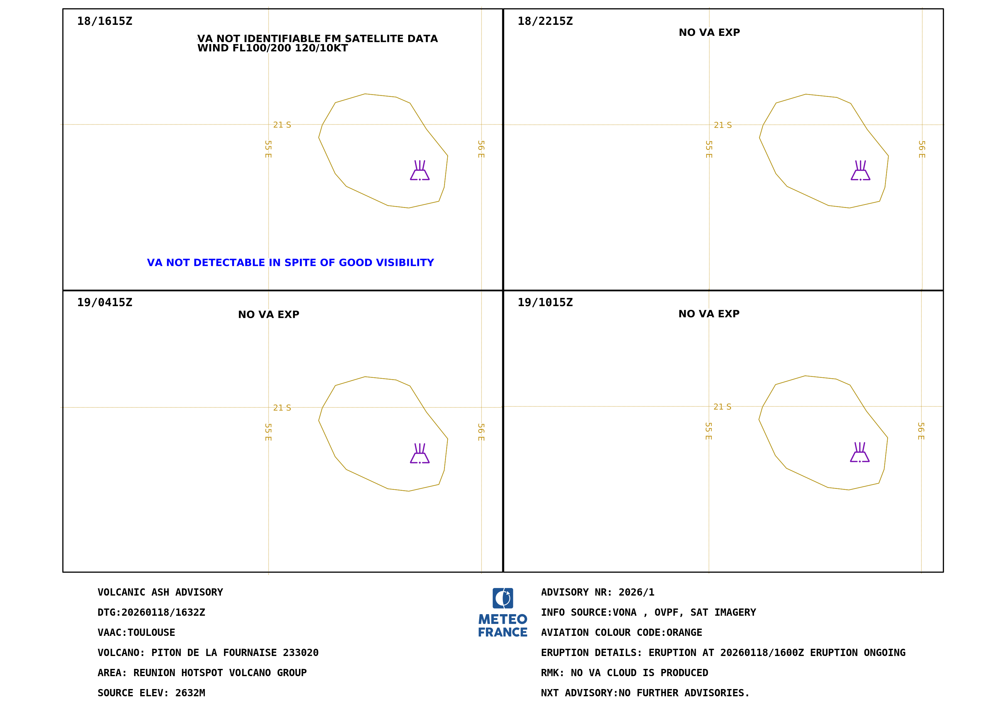 VA Advisory PITON DE LA FOURNAISE.1 - 2026-01-18 16:32 utc